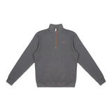Half-Zip Sweatshirt Koyu Gri 0001