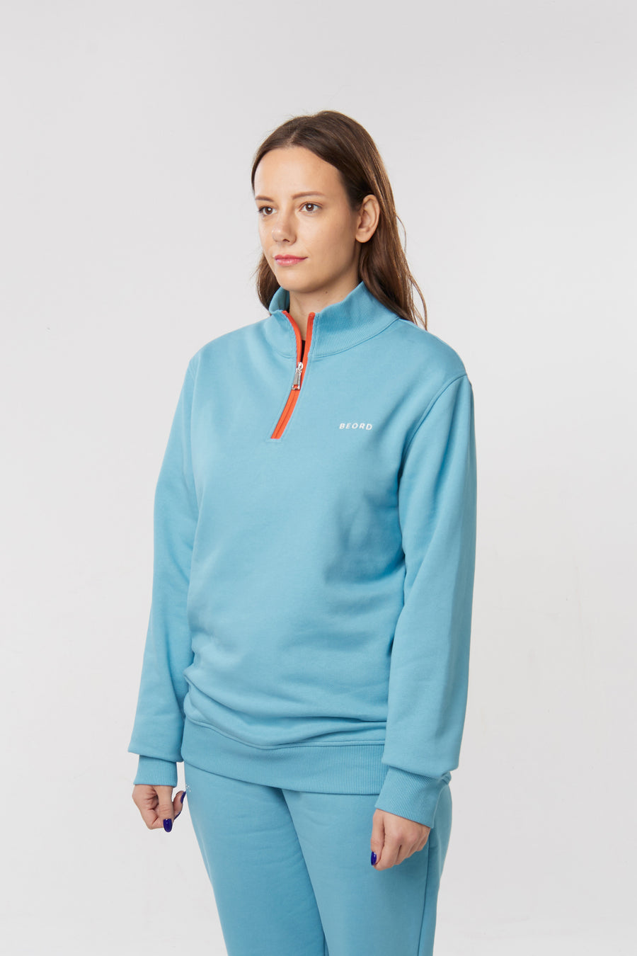 Half-Zip Sweatshirt Mavi
